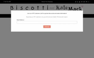 Biscotti and Kate Mack Coupons & Promo Codes
