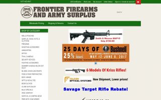 Frontier Firearms Coupons & Promo Codes
