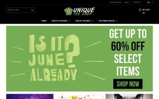 Unique Tee Shop Coupons & Promo Codes