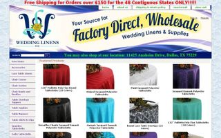 Wedding Linens Direct Coupons & Promo Codes