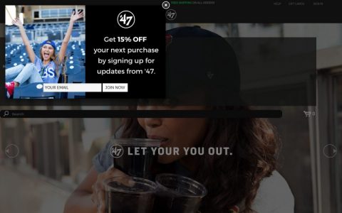 discount code for 47 brand